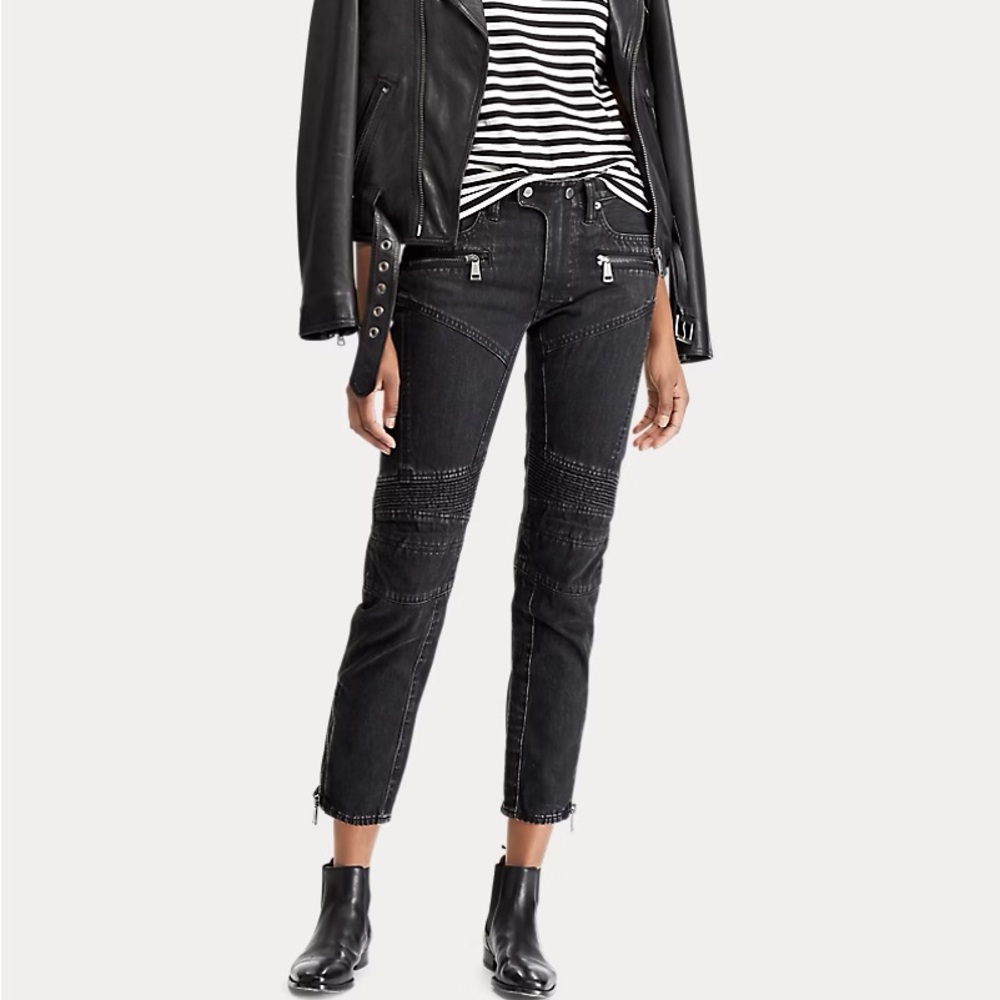 Polo Ralph Lauren Moto Skinny Crop Jean